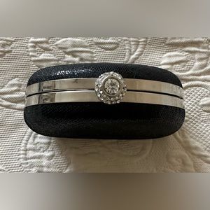 Expressions NYC Black Glitter Mini NWOT